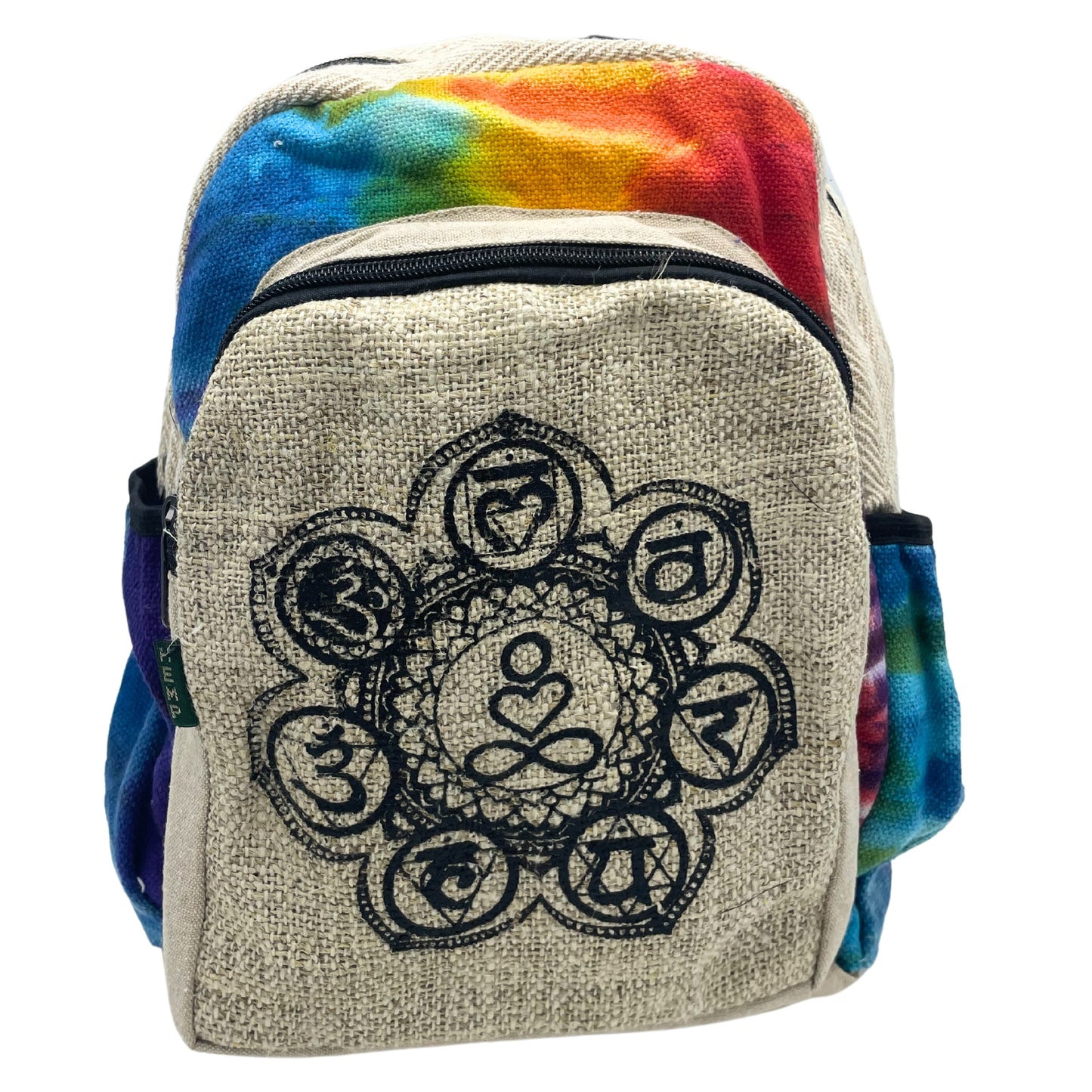 Tiedye Hemp Medium Backpack - 7 Chakra