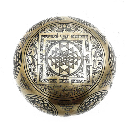 Tibetan Healing Engraved Bowl - 16cm - 7 Chakra