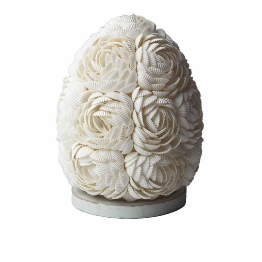 Boho Sea Shell Lamp - Rose Oval - 20cm