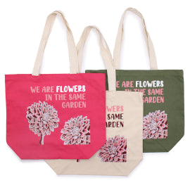 Printed Cotton Bag 3 Pack - We are Flowers