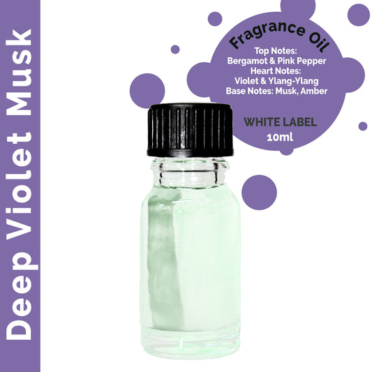 Customisable 10ml Deep Violet Musk Fragrance Oil - 10 Pack