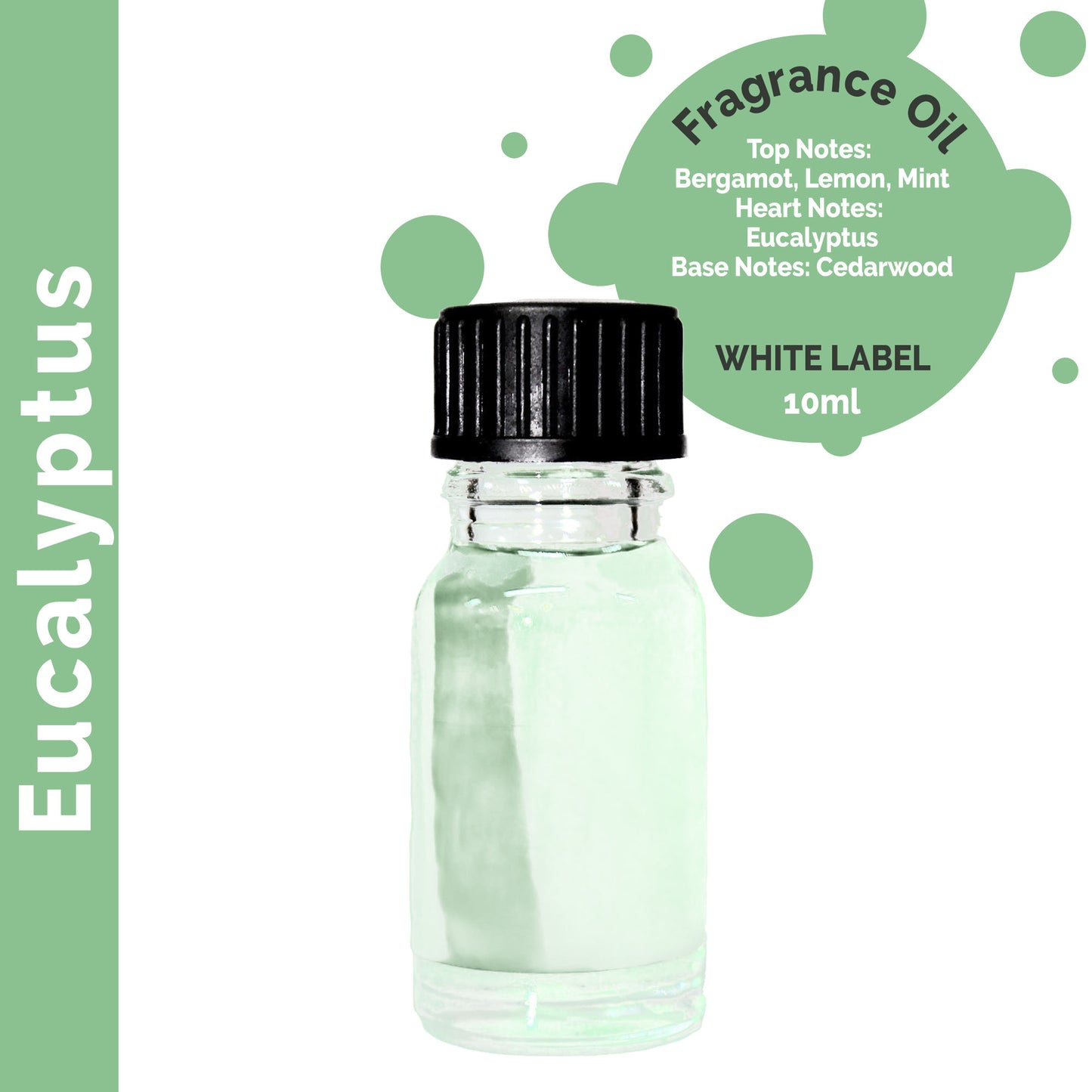 Customisable 10 ml Eucalyptus Fragrance Oil - 10 Pack