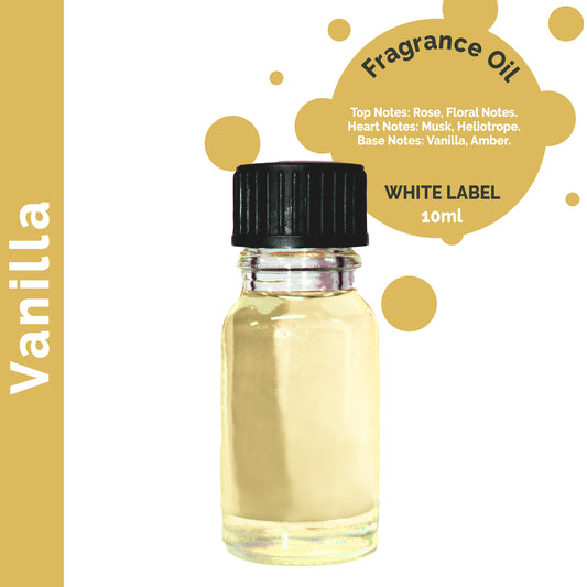 Customisable 10ml Vanilla Fragrance Oil - 10 Pack