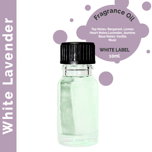 Customisable 10 ml White Lavender Fragrance Oil - 10 Pack