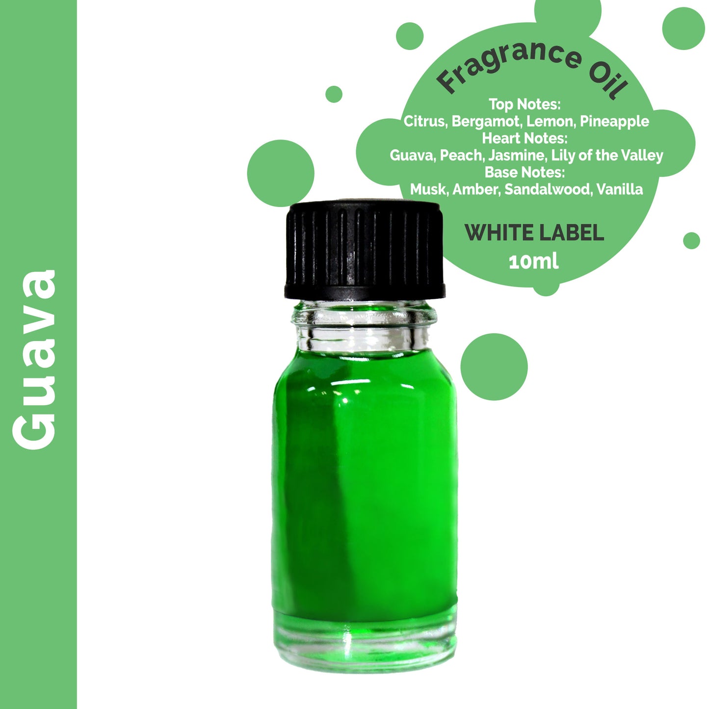 Customisable 10ml Guava Fragrance Oil - 10 Pack