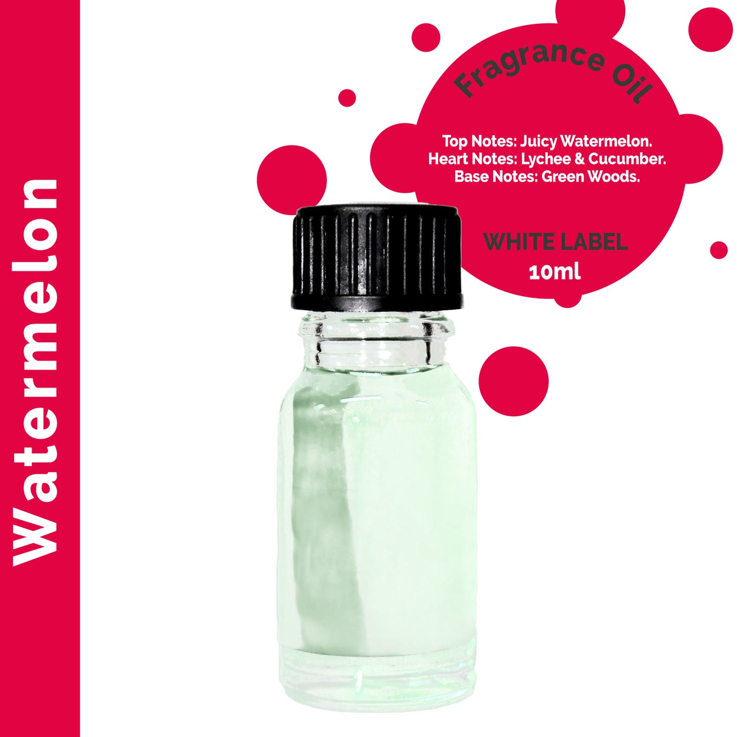 Customisable 10ml Watermelon Fragrance Oil 10ml - 10 Pack