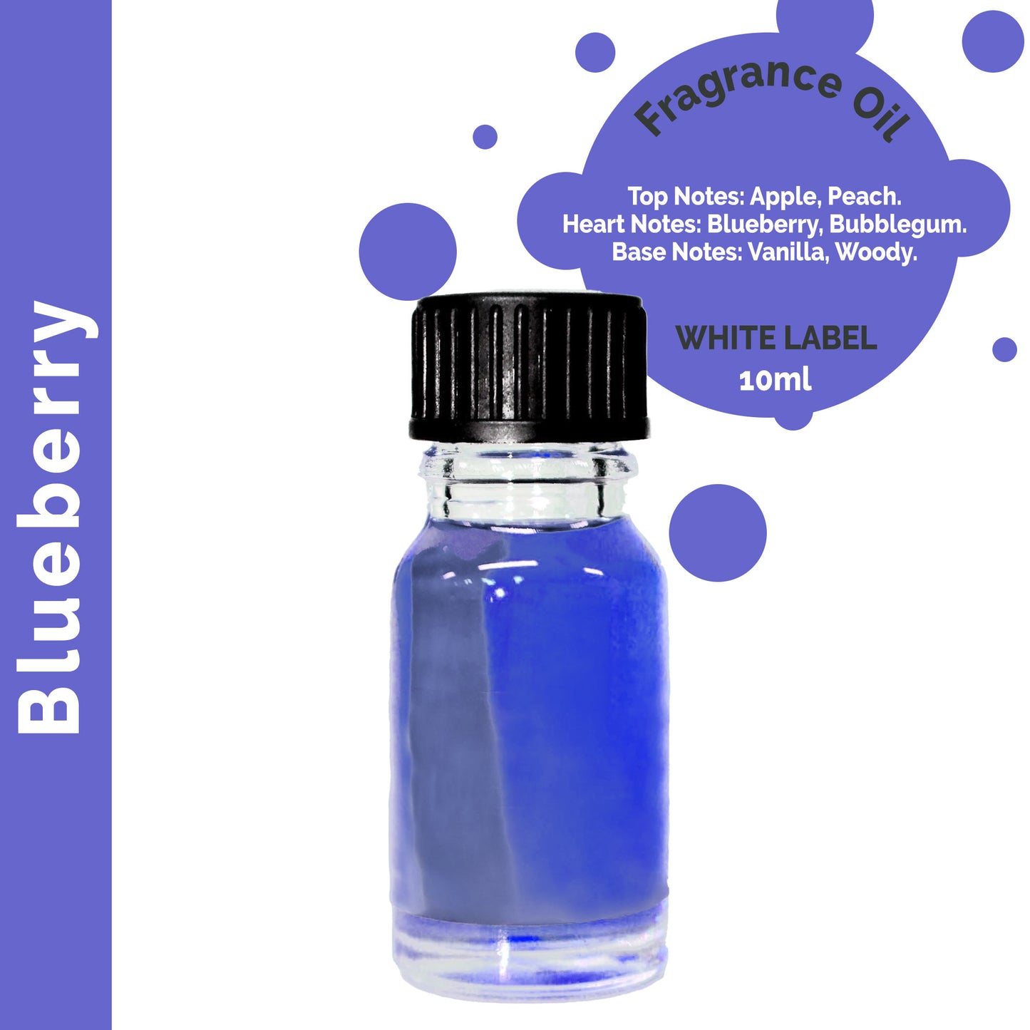 Customisable 10ml Blueberry Fragrance Oil 10ml - 10 Pack