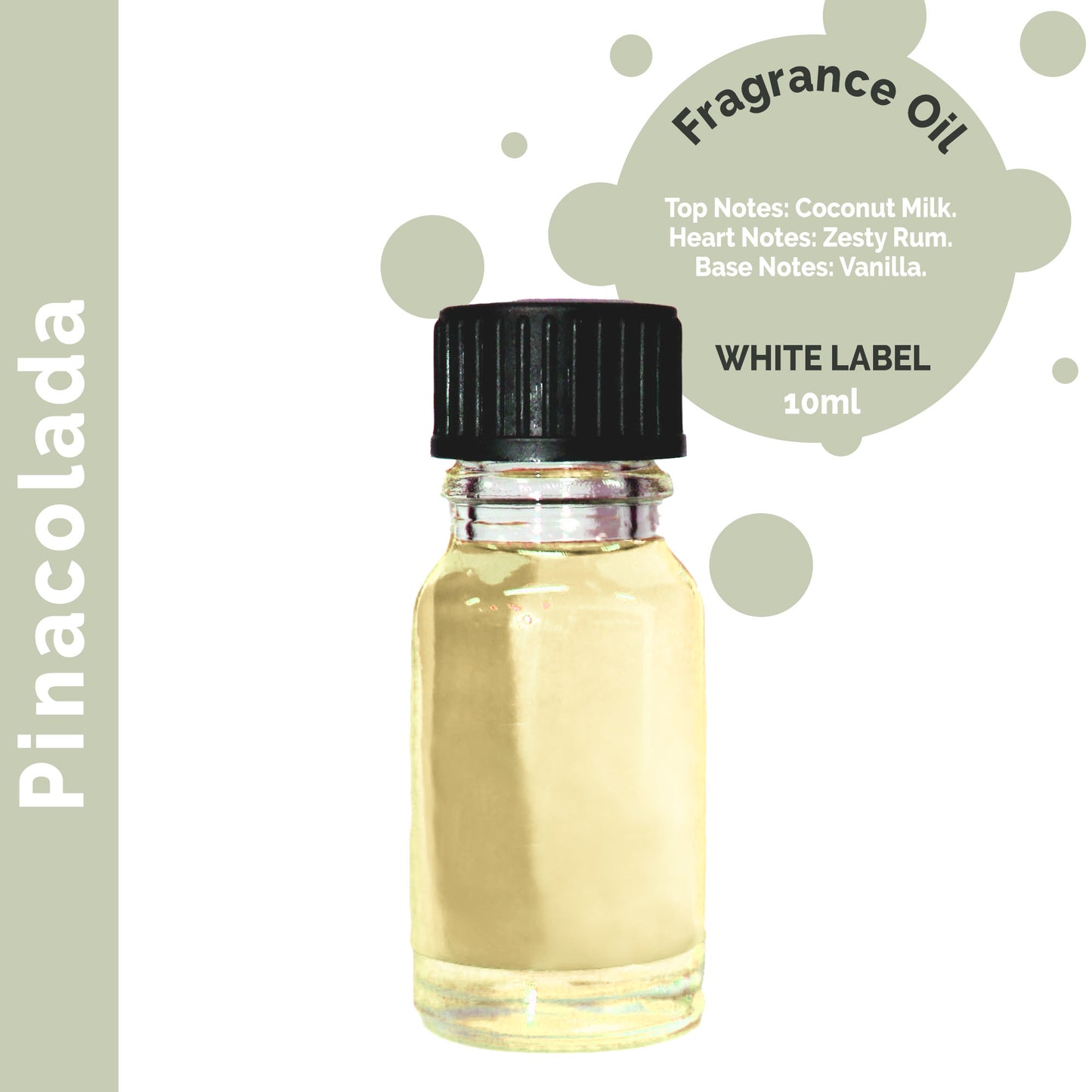 Customisable 10ml Pinacolada Fragrance Oil 10ml - 10 Pack