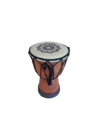 Handmade Wide Top Djembe Drum - 15cm