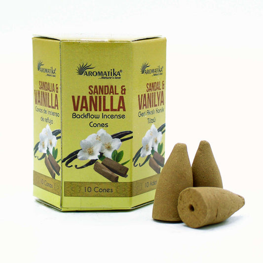 Masala Backflow Incense Cones - Sandalwood & Vanilla