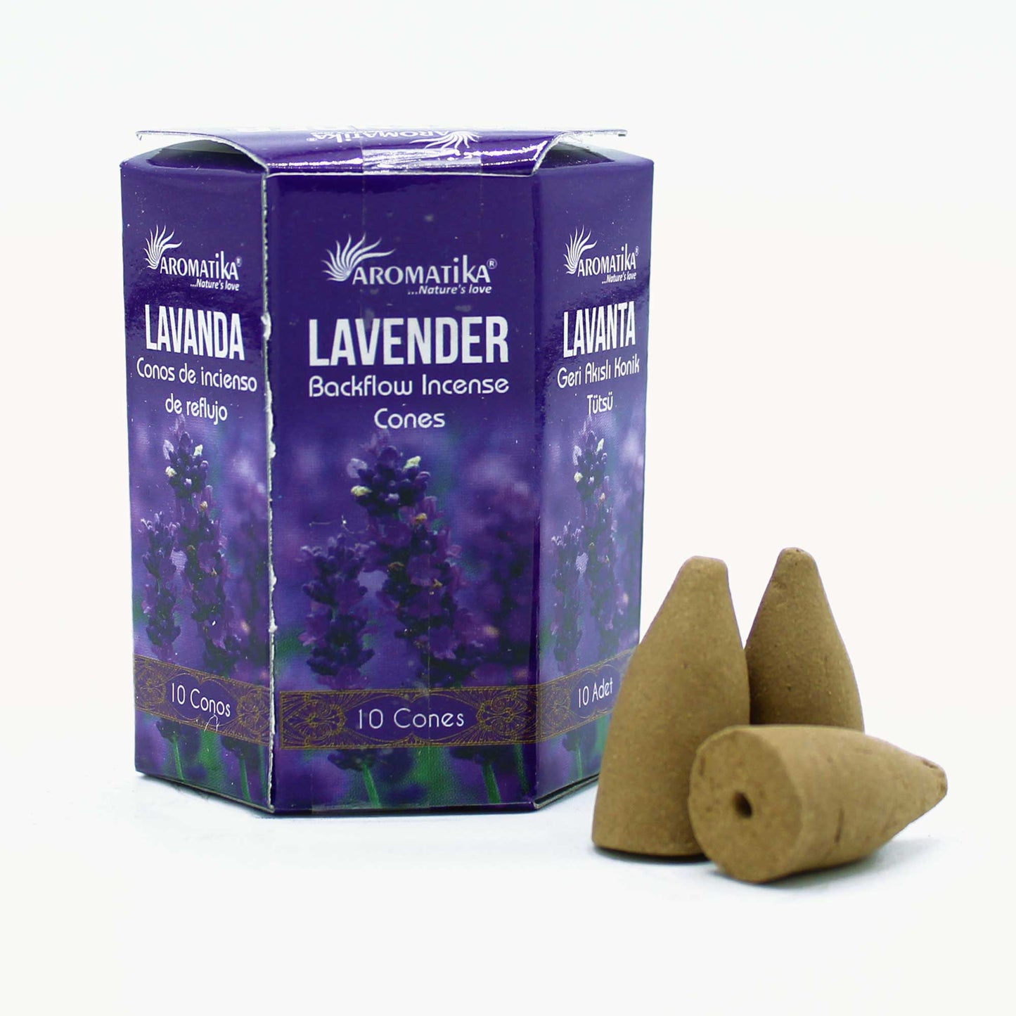 Masala Backflow Incense Cones - Lavender