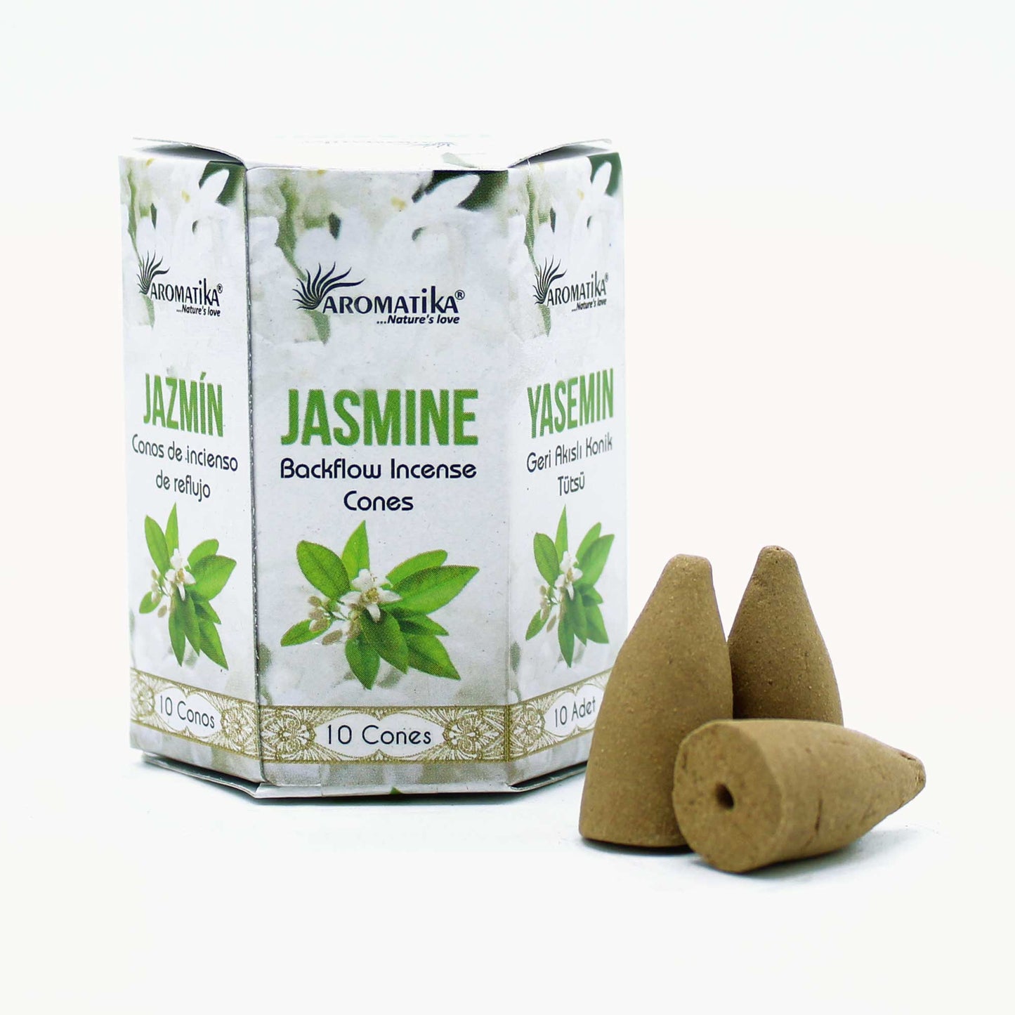 Masala Backflow Incense Cones - Jasmine