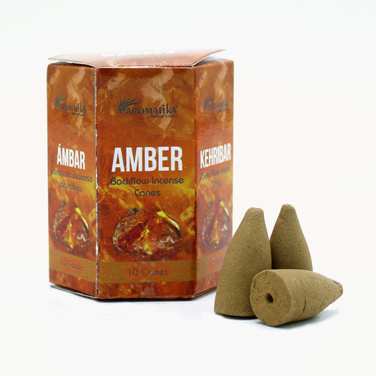 Masala Backflow Incense Cones- Amber