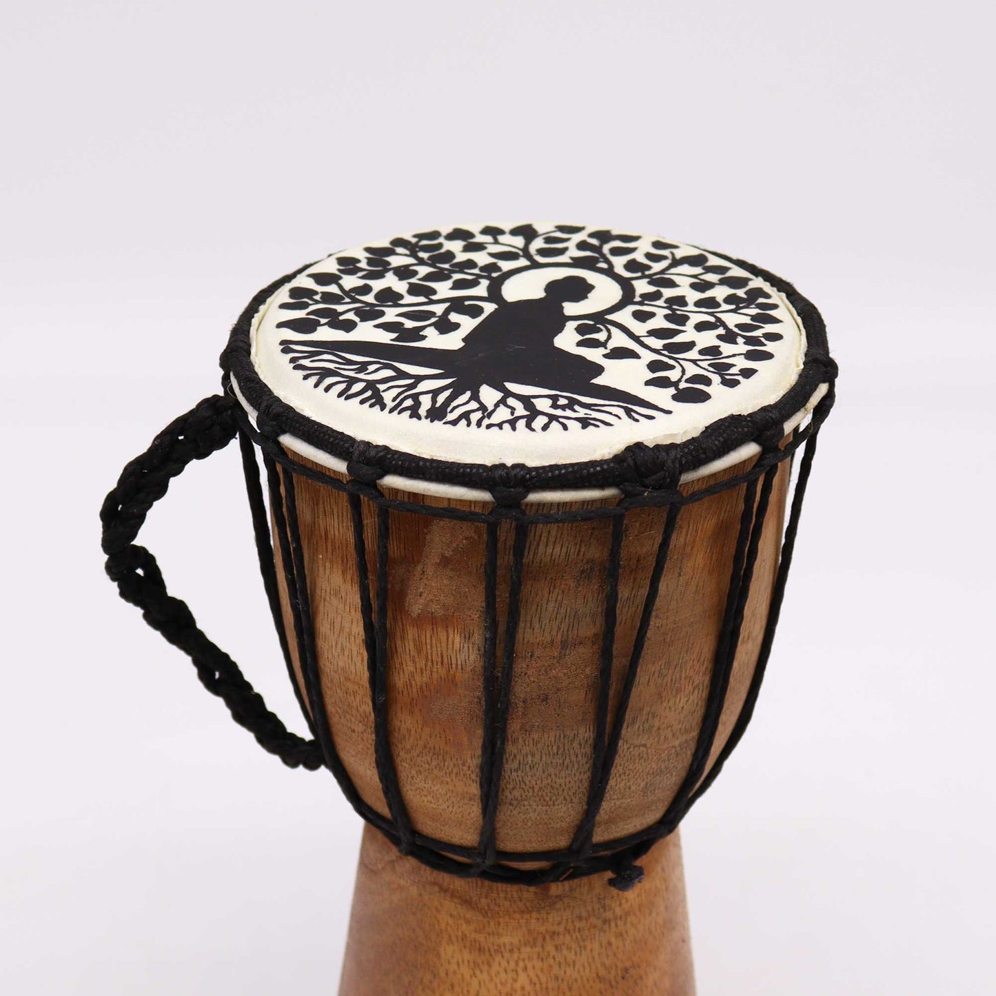 Handmade Wide Top Djembe Drum - 25cm