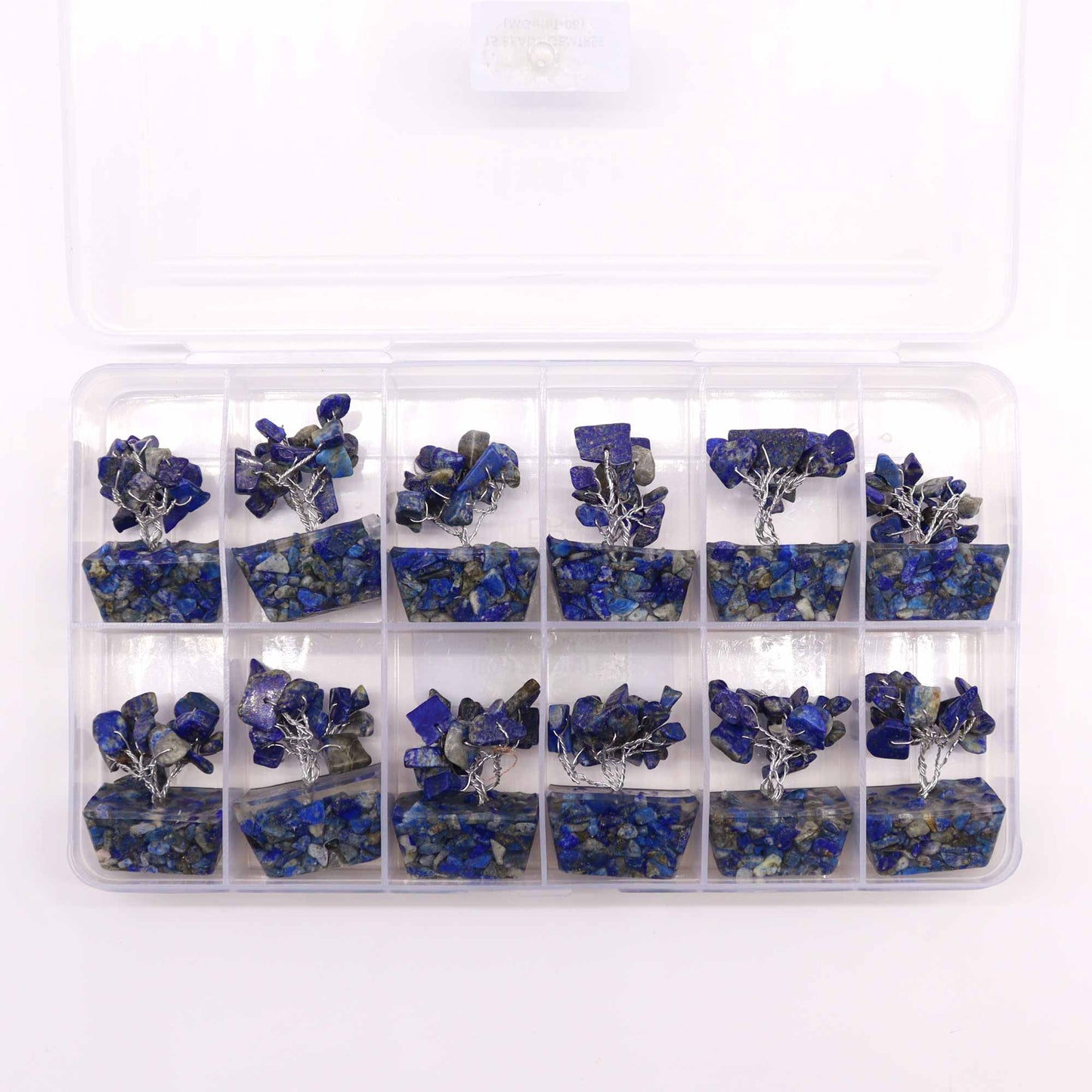 Mini Gemstone Trees On Orgonite Base - Sodalite (15 stones)