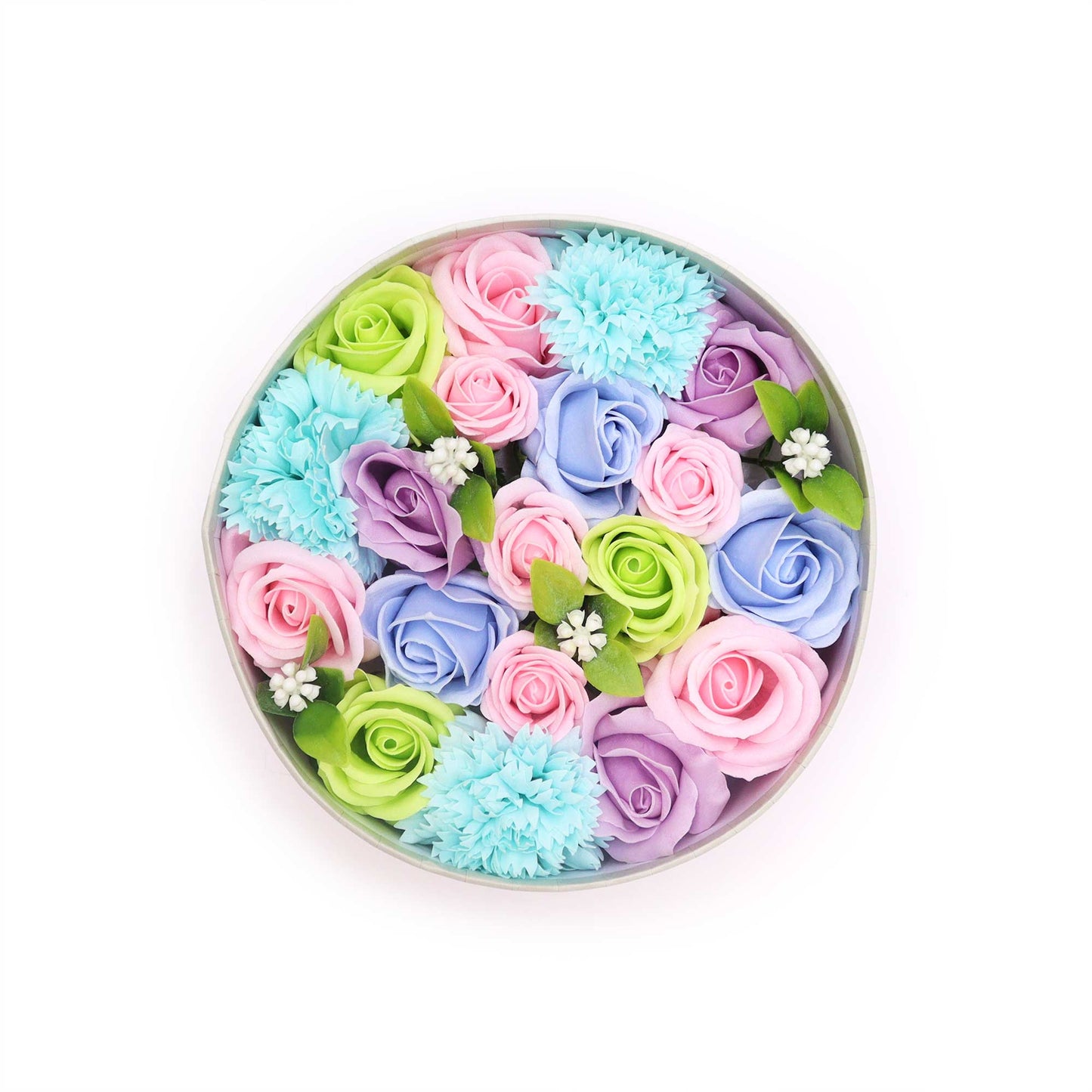 Round Soap Arrangement Box - Baby Blessings - Blues