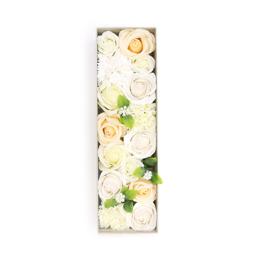 Long Soap Arrangement Box - Wedding Blessings - White & Ivory