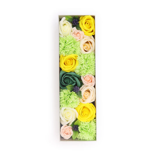 Long Soap Arrangement Box - Spring Celibrations - Yellow & Greens