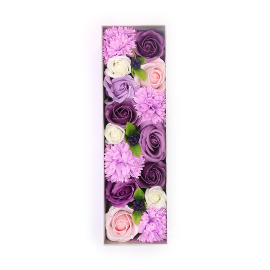 Long Soap Arrangement Box -  Lavender Rose & Carnation