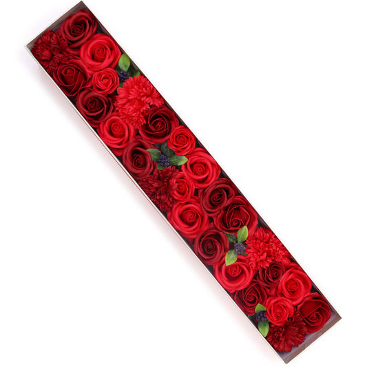 Extra Long Soap Arrangement Box - Classic Red Roses