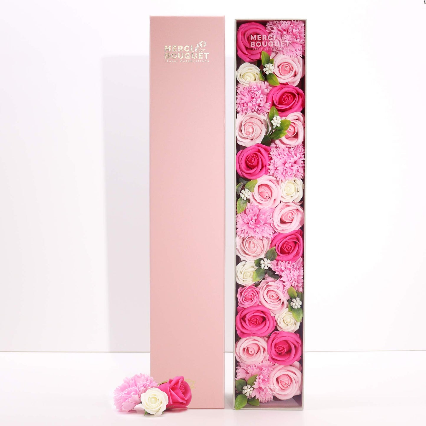 Extra Long Soap Arrangement Box - Baby Blessings - Pinks