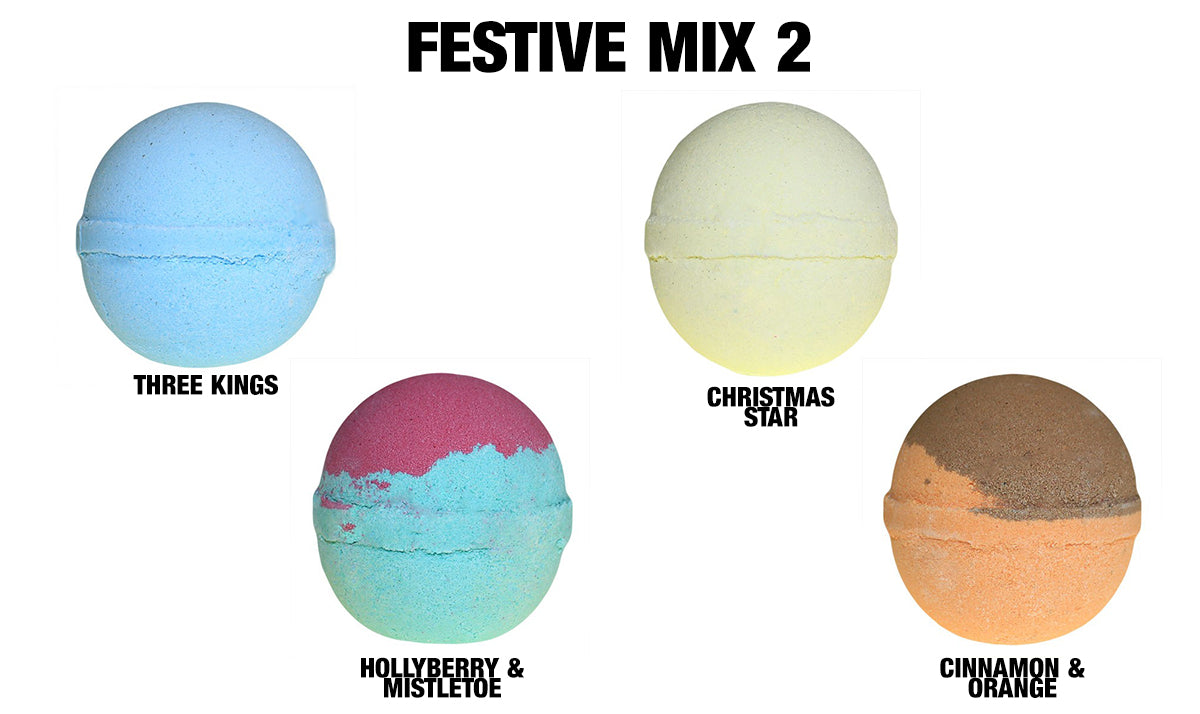 Festive Bath Bomb Mix - Selection 2