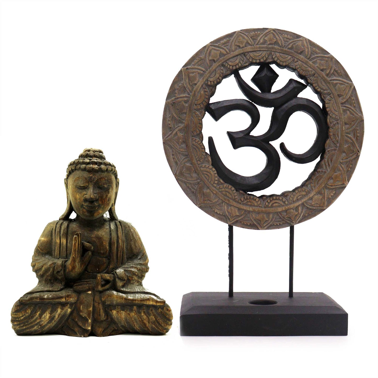 Buddha Feng Shui Set - Om - Grey & Black (2 Designs)