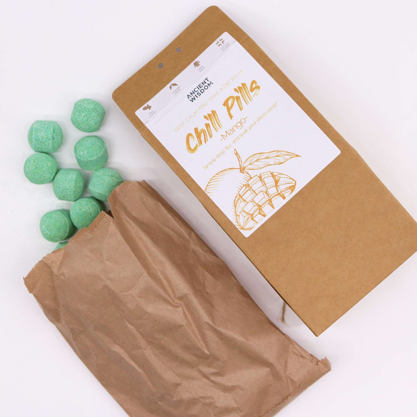 Chill Pills Bath Bomb Gift Set - Mango