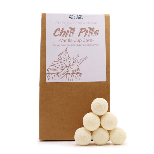 Chill Pills Bath Bomb Gift Set - Vanilla Cup Cake