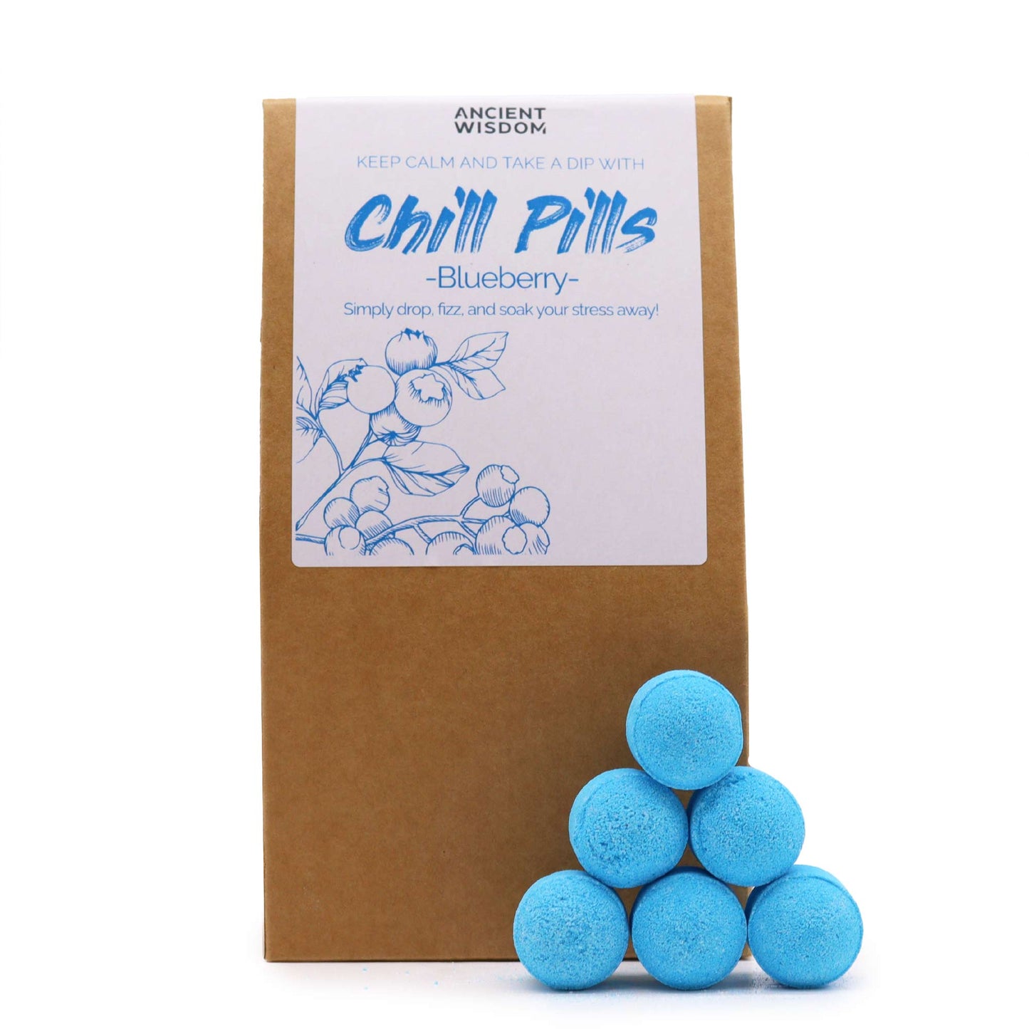 Chill Pills Bath Bomb Gift Set - Blueberry