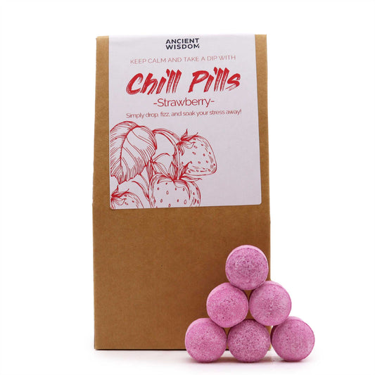 Chill Pills Bath Bomb Gift Set - Strawberry