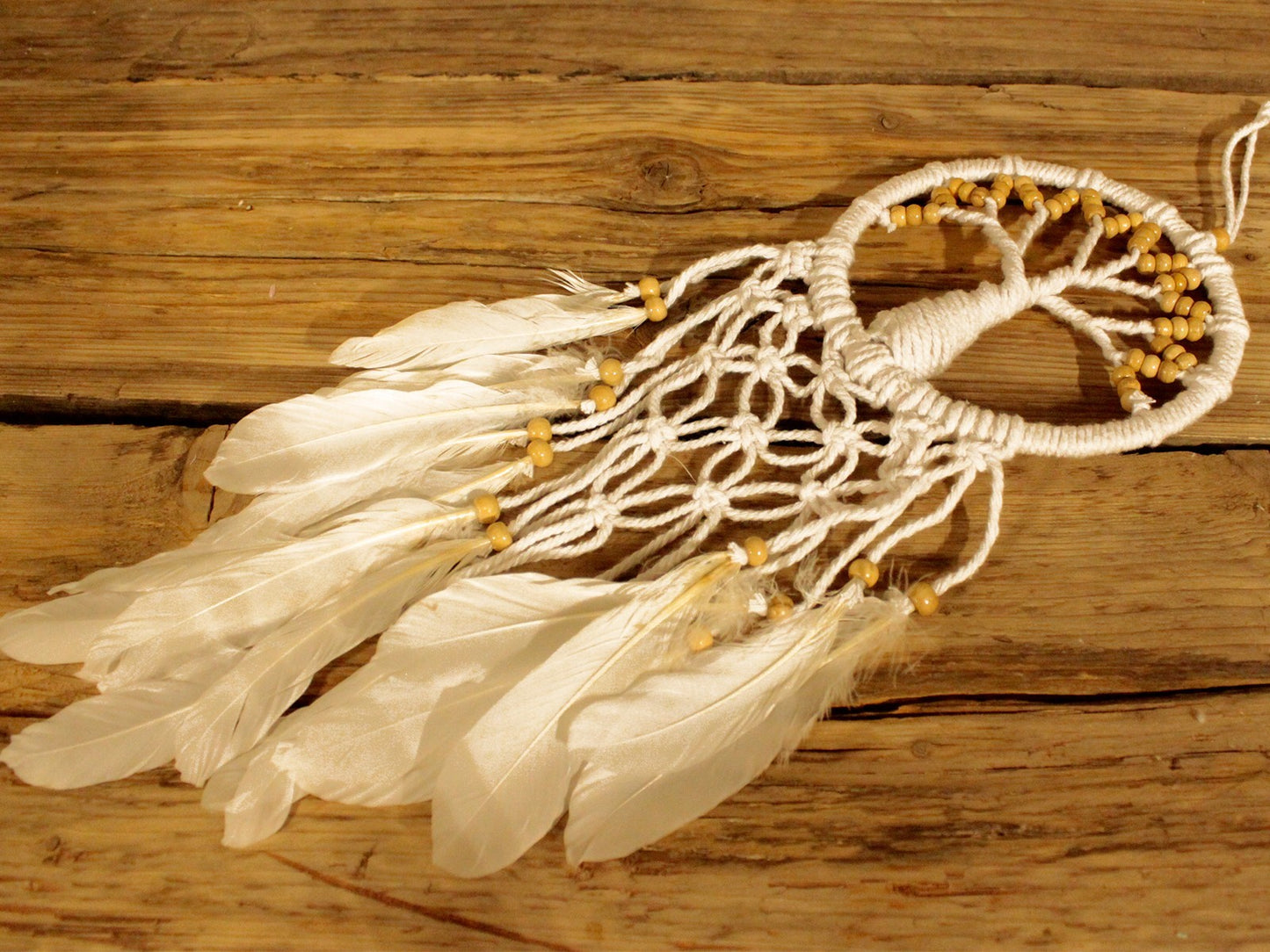 Tree of Life Dreamcatcher - Pure & Natural 16cm