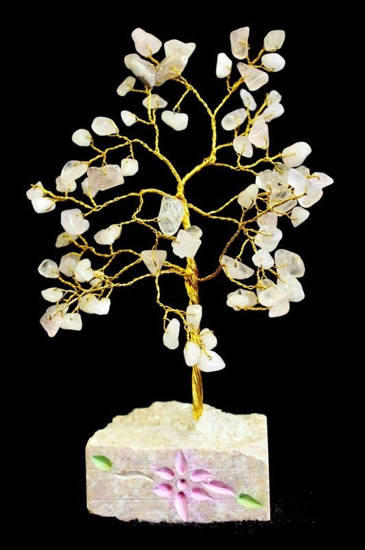 Rose Quartz Gemstone Tree - 80 Stones