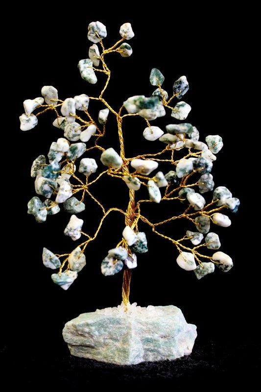 Tree Agate Gemstone Tree- 80 Stones