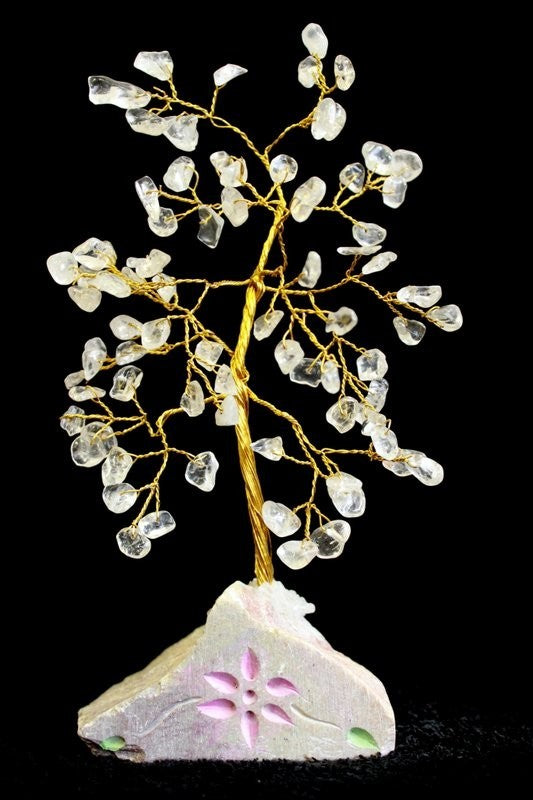 Clear Quartz Gemstone Tree - 80 Stones