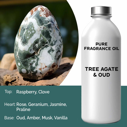 500ml (Pure) Fragrance Oil - Tree Agate & Oud