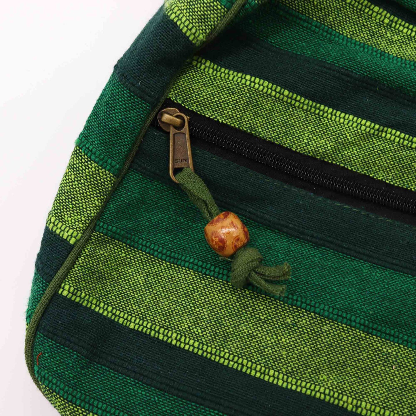 Lrg Nepal Sling Bag (Adjustable Strap) - Forest Green