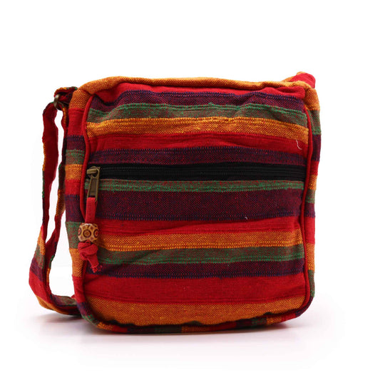 Lrg Nepal Sling Bag  (Adjustable Strap)  - Sunset Reds