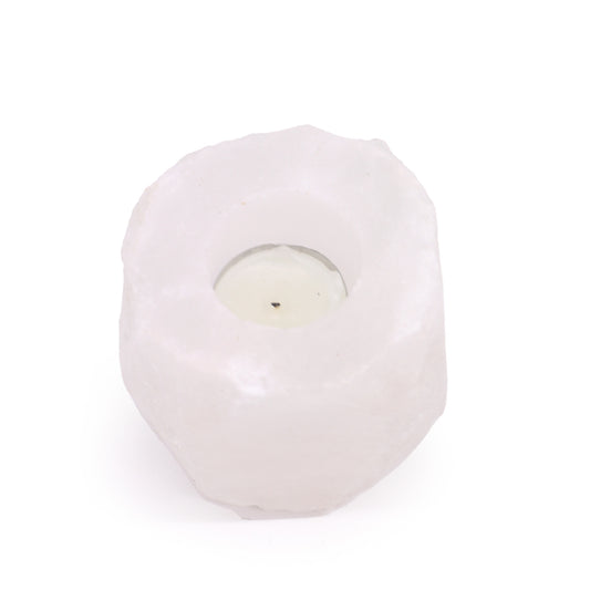 Crystal Rock Himalayan Salt Candle Holder 600-800g