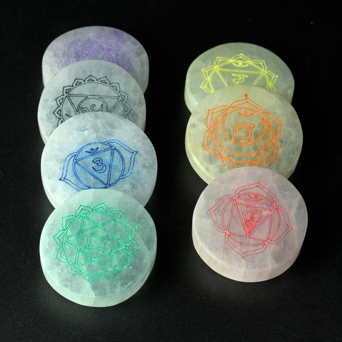 Chakra Set of 7 Charging Plates