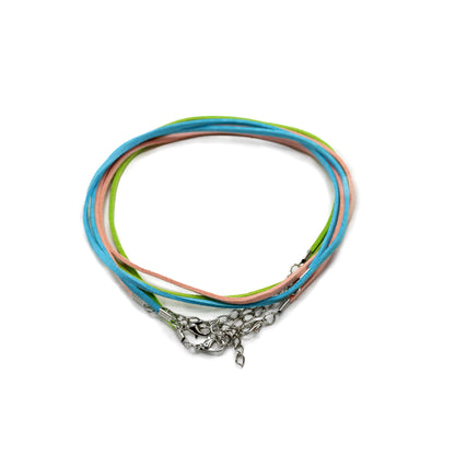 Packs Faux Suede Pendant Cords -  2.5mm x 55cm - Assorted (10 colours)