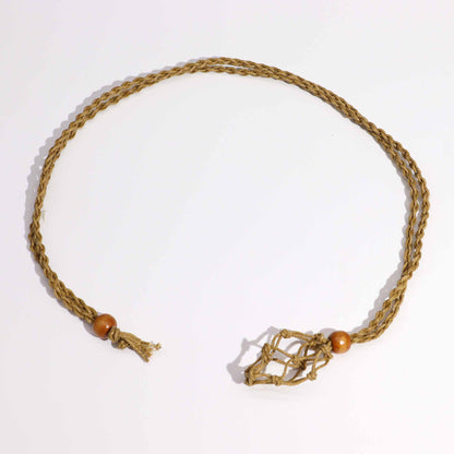 Crystal Gemstone Necklace Cord 45cm/18inch - Sand