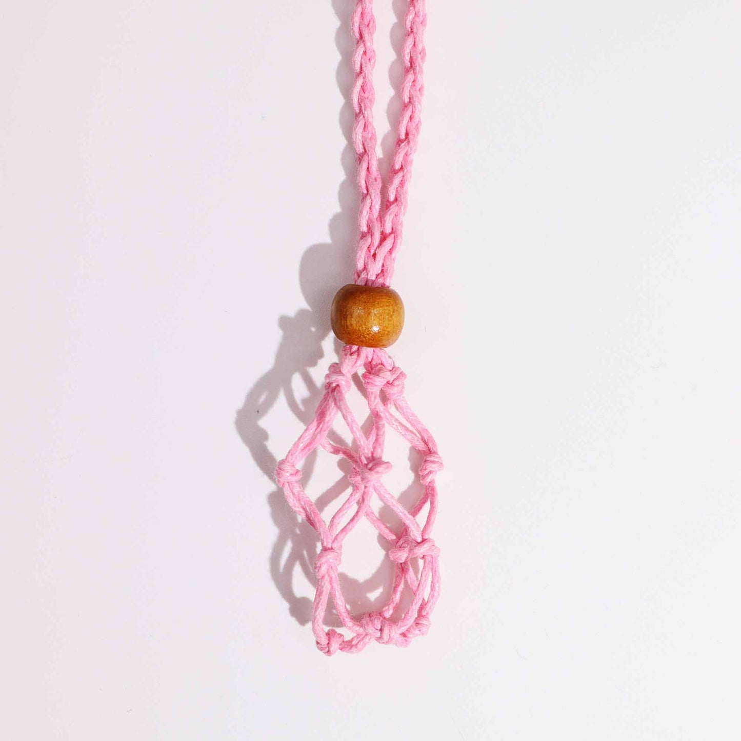 Crystal Gemstone Necklace Cord 45cm/18inch - Pink