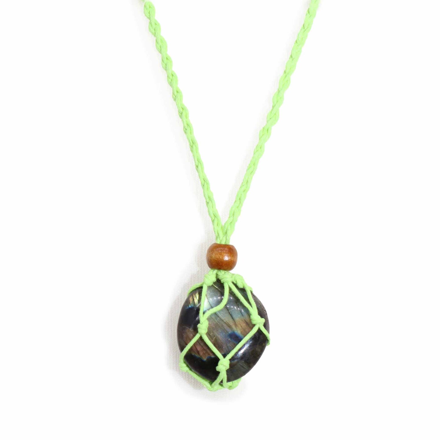 Crystal Gemstone Necklace Cord 45cm/18inch - Green