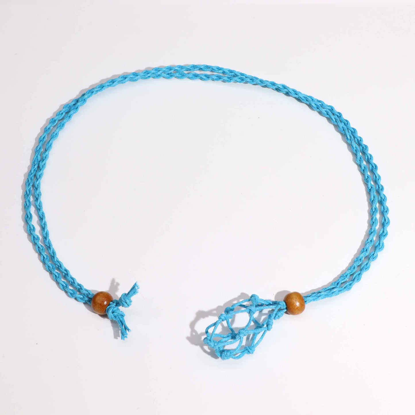 Crystal Gemstone Necklace Cord 45cm/18inch - Blue