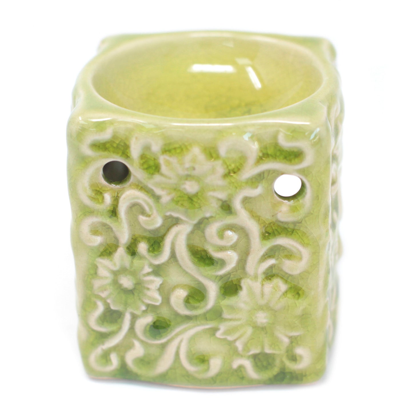 Classic Small Square Floral Oil Burners (aast)