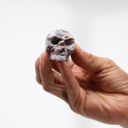 Calcite Geodes Carved Skull - (approx 4.5cm)