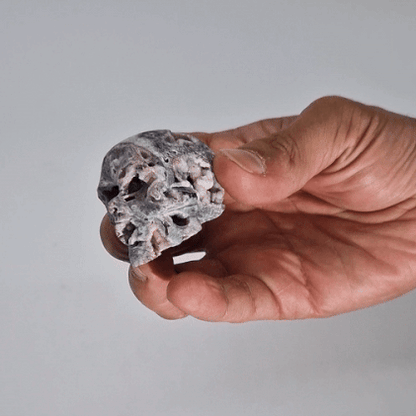Calcite Geodes Carved Skull - (approx 4.5cm)