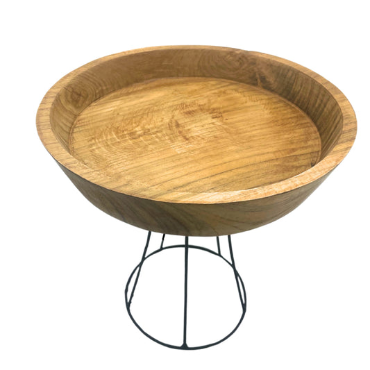 Elevated Teak Bowl 20cm - Large Tray