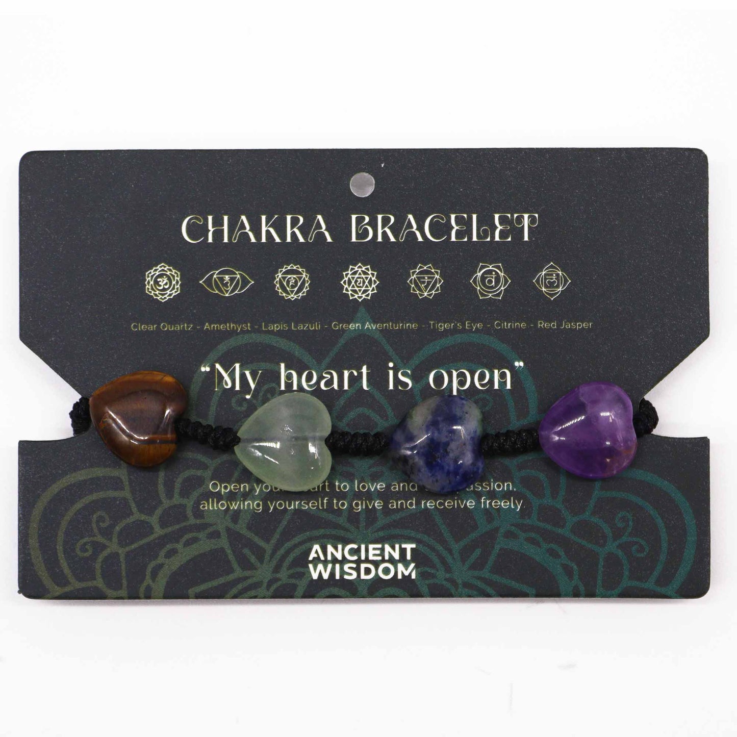 Chakra String Bracelets - Hearts